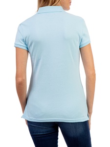 เสื้อโปโลลำลองสำหรับสุภาพสตรี ขายส่ง ปักโลโก้ตามสั่ง ผู้ผลิต OEM เสื้อโปโลผ้าฝ้ายปิเก้คุณภาพพรีเมียม - Product Image 3