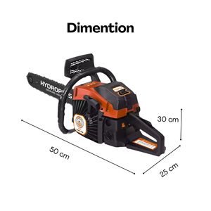 Tronçonneuse professionnelle Hydroplus International, moteur à essence 62cc, qualité industrielle, guide-chaîne de 22 pouces, moteur à deux temps, OEM 2800W - Product Image 4