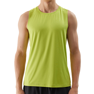 Camiseta de Compresión Deportiva para Hombre, Color Verde Lima, Transpirable, de Algodón, Secado Rápido, para Gimnasio y Fitness - Product Image 1