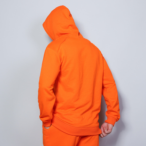 High Quality Custom Made Winter Tracksuits <b>Men's</b> 100% Cotton Fleece <b>Pullover</b> Hoodies and Sweatpants Set - Product Image 5