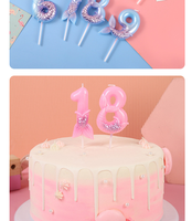 Bougies queue de sirène TOOWIN, bougies d'anniversaire tendance pour adultes et enfants, bougies colorées pour Halloween et Noël