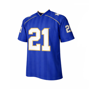 เสื้อฟุตบอลอเมริกันแบบกำหนดเองสำหรับผู้ชายและผู้หญิง เสื้อกีฬาระบายอากาศได้ดี รับผลิตแบบ OEM ชุดทีมซับลิเมชั่น ชุดฝึกซ้อม - Product Image 2