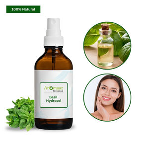 Aromaaz OBM Agua Floral de Hidrosol de Albahaca a Granel y Líquido 100% Puro de Hojas de Primera Calidad - Product Image 3