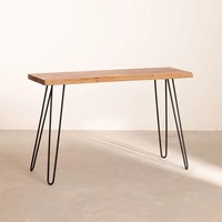 Table console Vandana Flux Lunaris avec pieds en forme d'épingles à cheveux