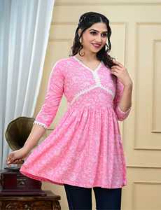 Ensemble long 2 pièces pour femme, décontracté, imprimé, en coton Oxford rose, chemise et pantalon, manches trois-quarts, col cranté, séchage rapide - Product Image 2