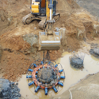 Cisaille hydraulique BEIYI pour pieux en béton, pour excavatrices de 20 à 40 tonnes
