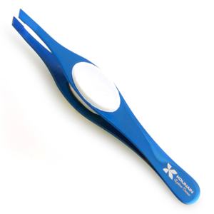 Kounain แหนบคิ้วมันวาวสีโรสโกลด์แบบมืออาชีพปลายเอียงด้ามจับซิลิกอนเครื่องมือความงามสำหรับคิ้ว - Product Image 5