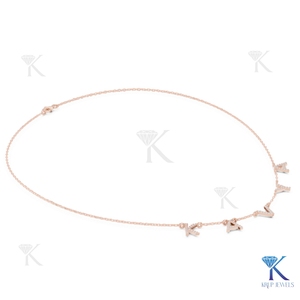 Collar con Inicial de Diamante Cultivado en Laboratorio, Oro Sólido de 14K/18K, Letra con Incrustaciones de Diamantes, Gargantilla, Joyería Fina para Mujer, Aniversario - Product Image 5