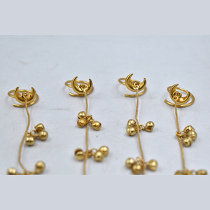 Hathfool ทองเหลืองชุบทองโบราณสำหรับผู้หญิงและเด็กผู้หญิงได้รับความนิยมล่าสุด - Product Image 4