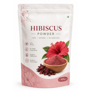 Poudre de fleur d'hibiscus 100% naturelle de qualité alimentaire, best-seller, 500g, utilisée dans les boissons - Product Image 1