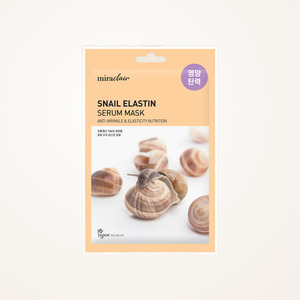 เซรั่มบำรุงผิวหน้า Miracleare Snail Elastin Serum Mask 23 มล. ป้องกันการแพ้ บำรุงทุกสภาพผิว แผ่นมาส์กหน้า - Product Image 6