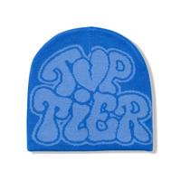 Y2K hiver Jacquard Beanie à la mode chaud tricot chapeau personnalisé lettre conception numérique imprimé parfait scène de plage pour cadeau de voyage