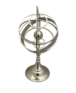 Esfera Armilar de Aluminio, Diseño Art Deco, Globo Terráqueo Único, Decoración Astronómica Celestial Vintage para Escritorio, Regalo, Artesanía Tajdaar - Product Image 2