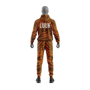 Custom Men's Tracksuit Full <b>Zip</b> <b>Hooded</b> Sporty Jogging Suit Professional Sportswear Training Apparel Bulk Supplier Factory - Product Image 5