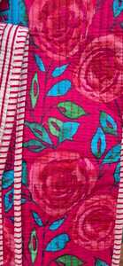 Bolso Tote Acolchado de Algodón con Estampado Floral Bohemio de Advik, para Compras, Ecológico y Sostenible, Hecho en Rajasthan, 280g - Product Image 3