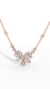 จี้เพชรแต่งงานทรงลูกแพร์และทรงมาร์คีส์  หรูหรา  ทำจากเพชรแล็บเกรด VVS  สีใส  เงินแท้ 925  ทันสมัย - Product Image 5