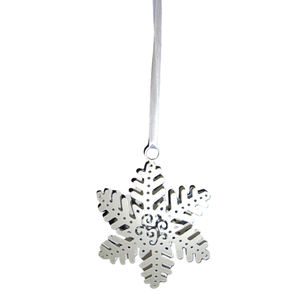 Ornement de Noël artisanal en fer plaqué or, suspendu, design de luxe, décoration personnalisée pour la maison, vente en gros - Product Image 2