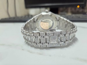นาฬิกาข้อมือผู้ชาย JIYA Classic VVS Moissanite ระบบจักรกล สแตนเลสสตีล หรูหรา แฟชั่น สปอร์ต หน้าปัดอนาล็อก กลไก MIYOTA ระบบอัตโนมัติ แสดงวันที่ - Product Image 4
