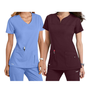 ชุดเครื่องแบบทางการแพทย์ VN สำหรับโรงพยาบาลศูนย์การดูแลสุขภาพที่นุ่มมากเสื้อจั๊มสูทเสื้อโค้ทพยาบาลเสื้อโค้ทตัวอย่างฟรี - Product Image 1