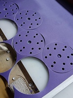 Disques abrasifs en céramique, papier de verre violet, disques de ponçage, meulage, rénovation automobile, detailing
