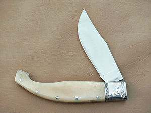Couteau de chasse et de camping de haute qualité en acier Damas, lame à pointe tombante avec manche en résine, pour usage extérieur et DIY EDC - Product Image 6