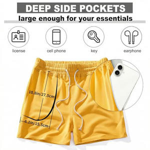 Pantalones cortos deportivos de verano para hombre, de nailon, transpirables, de secado rápido, para correr, entrenar, holgados, deportivos y casuales. - Product Image 6