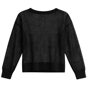 Suéter de punto de malla de lino para mujer, ligero, transpirable, de manga larga, jersey de verano, informal, elegante, a la moda - Product Image 2