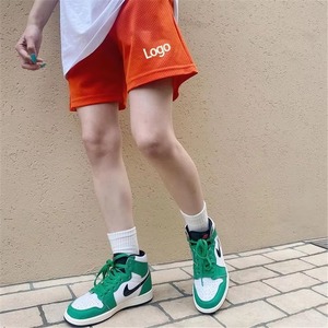 Custom Color <b>Mesh</b> Shorts Men Adult Summer Solid Pattern Sublimation All Over Print OEM Service Breathable Shorts - Product Image 3
