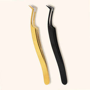 Pinces à cils en acier inoxydable de haute qualité, meilleurs instruments de beauté, pinces à cils pour femmes - Product Image 4