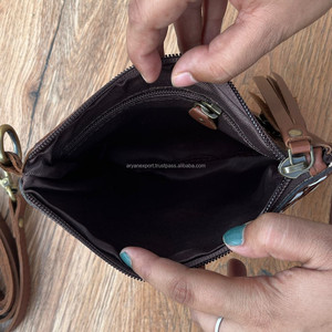 Los más vendidos bolsos de mano de cuero a la moda para mujer, bolsos de mano de cuero de vaca genuino, Mini bolsos de hombro tipo bandolera para mujer - Product Image 6