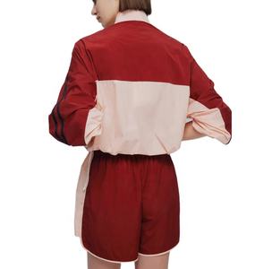 เสื้อแจ็กเก็ตกันลมมีซิปสำหรับเล่นยิมฟิตเนสเสื้อกันลมแขนยาวเสื้อแจ็กเก็ตไนลอนสำหรับใส่วิ่งออกกำลังกายสีเย็บปะติดออกแบบได้ตามที่ต้องการ - Product Image 2