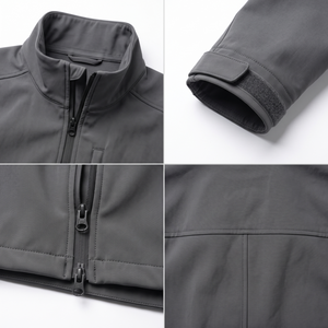 Veste tactique softshell imperméable pour homme, coupe-vent, en polyester et élasthanne, pour activités hivernales en plein air, vente en gros - Product Image 4