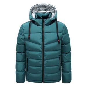 Manteau d'hiver pour homme de haute qualité à manches longues, veste à capuche rembourrée de duvet, style streetwear 4XL, tissu en polyester avec fermeture éclair en toile - Product Image 5