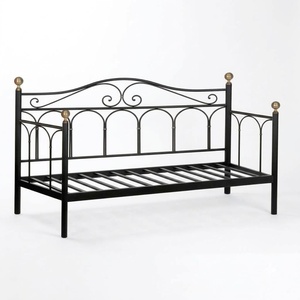 Traditional Cast Wrought Iron <b>2</b>-<b>Seater</b> Sofa <b>Set</b> Durable Outdoor Furniture Waterproof <b>Garden</b> Couch - Product Image 2