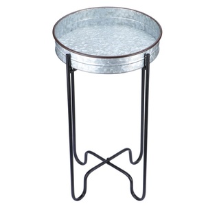 High Trending Metal Cross Base Round Shaped Top Coffee <b>Table</b> Decorative Furniture Beside <b>Table</b> <b>for</b> Home Office Living Room - Product Image 1