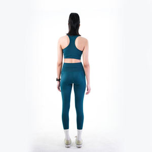 Soutien-gorge de sport respirant et écologique pour femme, séchage rapide, imprimé animal, dentelle décorative, logo frontal, bretelles réglables, taille moyenne - Product Image 3