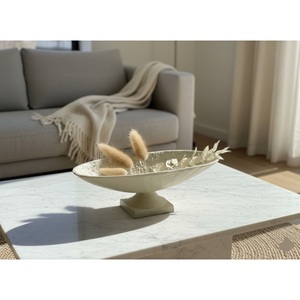 Modern Minimalist Terracotta Decorative Bowl Set <b>Matte</b> Ceramic Serving Dish For Fruit Snacks And Centerpiece <b>Table</b> Decor - Product Image 2
