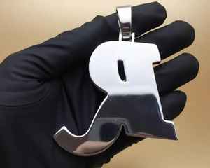 Pendentif personnalisable avec initiale, diamant Moissanite VVS, pendentif Hip Hop, bijoux pour rappeurs, pendentif en argent 925 pour cadeaux - Product Image 5