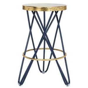 Modern Triangular Wooden Bar <b>Stool</b> Grey Fabric Upholstered <b>Cushion</b> High Chair Counter <b>Stool</b> for Kitchen Pub - Product Image 1
