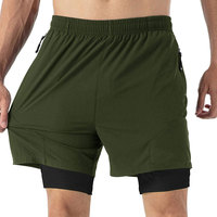 Nouveau style short de sport décontracté en coton à taille élastique, séchage rapide, écologique, personnalisable pour homme – En stock