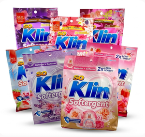 Soklin (So Klin) Softergent, Polvo Suavizante Ecológico con Fragancia Floral para Limpieza y Suavizado de Ropa, para Lavado a Mano y a Máquina - Product Image 1