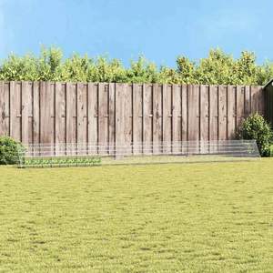 Jaula para Conejos de Acero Galvanizado Plateado de 650 x 55 x 55 cm para Mascotas - Product Image 1