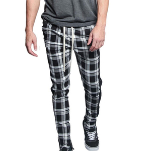<b>Men</b> Flannel Pants Plaid <b>Pajama</b> Pants 100% Pure Cotton Lounge Wear Side Pockets Elastic Drawstring Sleepwear Trouser - Product Image 4