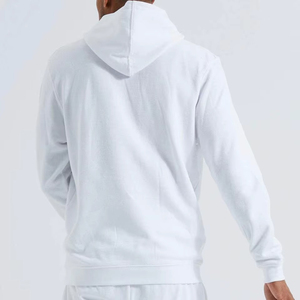 Conjunto Deportivo de Invierno con Capucha Unisex Blanco, Sudadera y Pantalones de Algodón con Estampado de Calavera, Cintura Elástica, Transpirable - Product Image 6