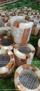 Brûleur d'encens arabe moderne fait à la main Oud Bakhoor écologique en bois de santal support de qualité supérieure pour spa à domicile utilisation religieuse du Ramadan - Product Image 6