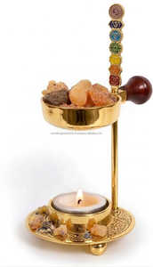 Brûleur en laiton réglable avec emblème 7 chakras en laiton - Product Image 6