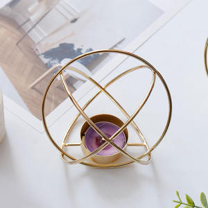 Round Shaped <b>Tea</b> Light Candle Votive Holder for Home Decoration Office Decoration Made From Premium Quality Metal in Bulk - Product Image 6