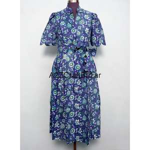 ชุดเดรสผ้าฝ้ายแท้ 100% สำหรับเด็กผู้หญิง ผู้หญิง สาวๆ สวมใส่สบายๆ เหมาะสำหรับงานปาร์ตี้ริมชายหาด ดีไซน์เก๋ ทรงตรงทันสมัย - Product Image 1