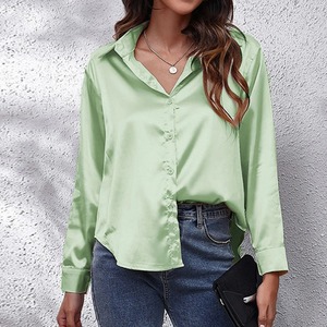 Blusa Casual de Manga Corta con Estampado a Cuadros y Botones para Primavera/Verano, con Logo Frontal, Ideal para Fiestas - Product Image 2