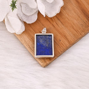 <b>Lapis</b> Gemstone 925 Sterling Silver Pretty <b>Pendant</b> Gorgeous <b>Pendant</b> Fashionable <b>Pendant</b> for Gift & Party for Unisex - Product Image 5